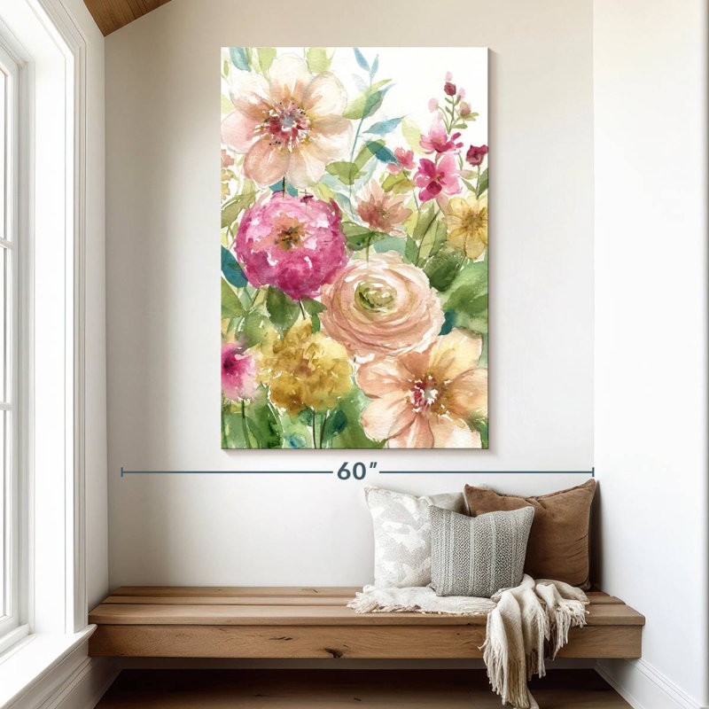 Harnek Jardin De Fleurs, 51" H x 34" W