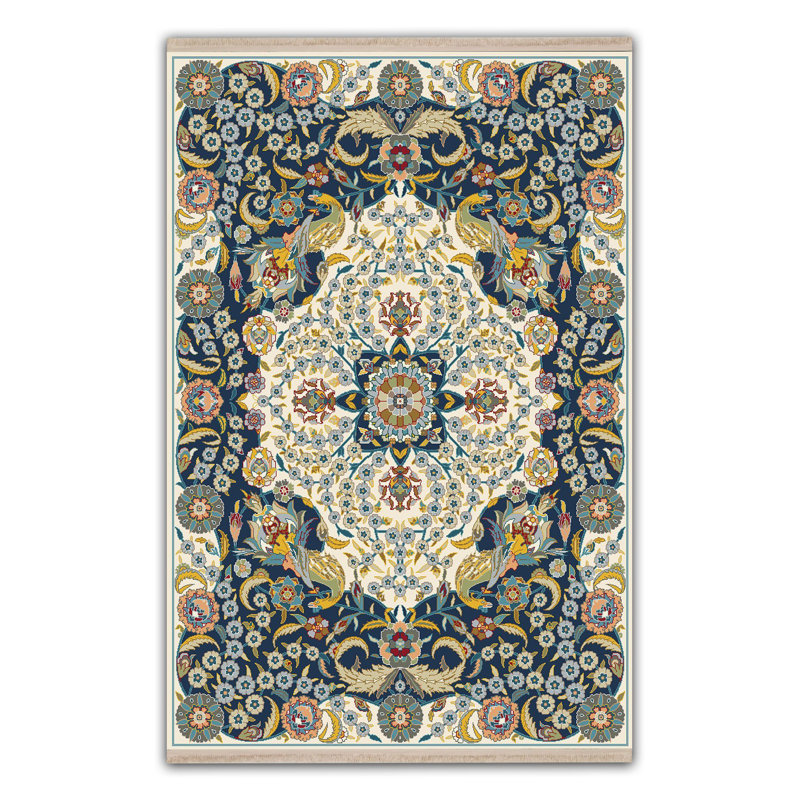 Tapis à motif numérique rétro tissé beige et vert, Tapis de couloir 3 pi 3 po x 9 pi 10 po