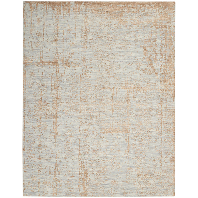 Abstract Hand Woven Area Rug, Rectangle 7'9" x 9'9"
