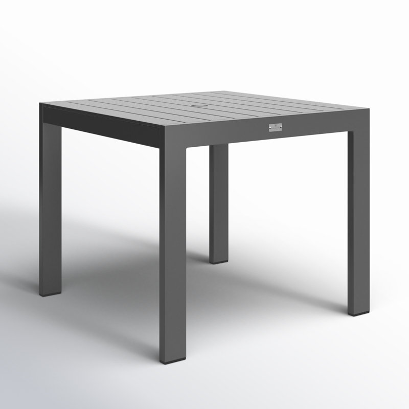 Dune Outdoor Square Dining Table, Slate