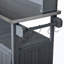 Banc de rangement avec roues verrouillables et huche-1326700088