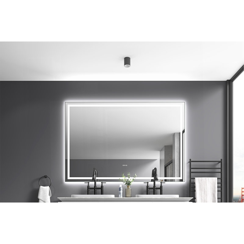 Miroir mural pour salle de bain 48Led, 48 po x 60 po