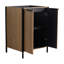 Meuble-lavabo de salle de bain 24 po couleur café - Contreplaqué, style contemporain Element