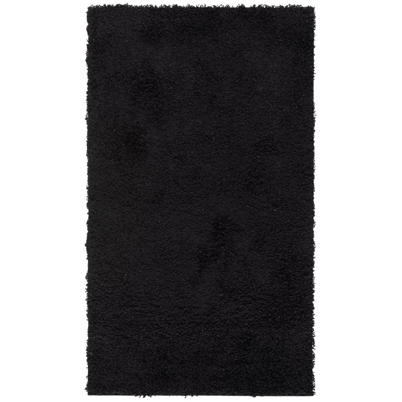 Baldev Shag Performance Solid Color Rug, Rectangle 3' x 5'