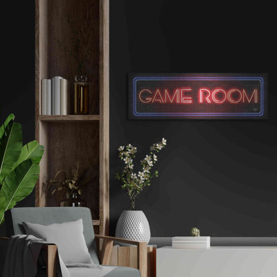 «Game Room Neon Sign» par Mollie B, art mural en métal