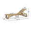 Paire de méridienne - bois, finition, brun jaune, bois massif +, l 26,16 po x P 78,75 po, H 12,50 po, plaisir en plein air 2 avec utilisation, l 26 po x P 78,75 po, H 12,5 po, couleur brune-1501879770