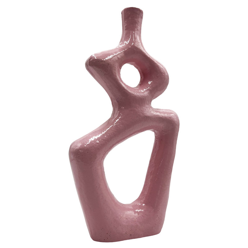 Keyly Handmade Aluminum Table Vase, Pink
