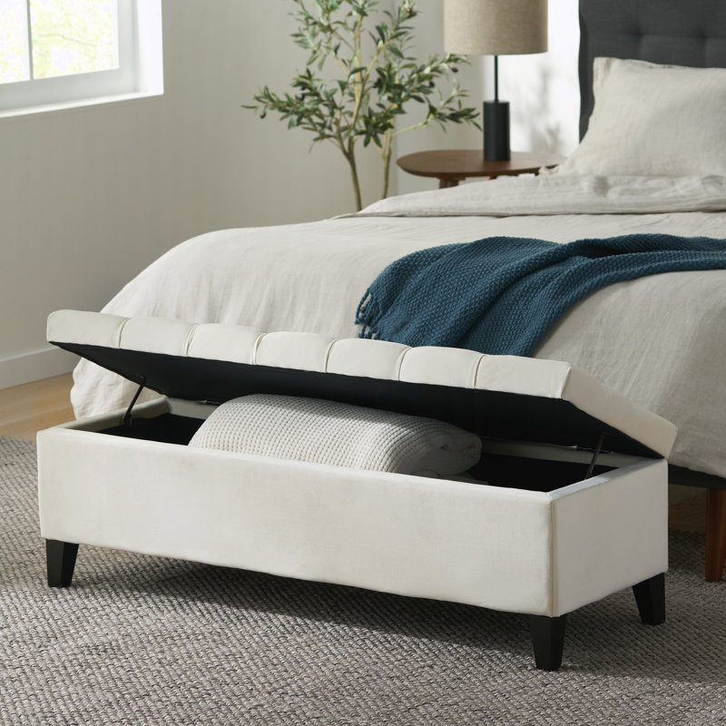 Banc de lit moderne avec rangement