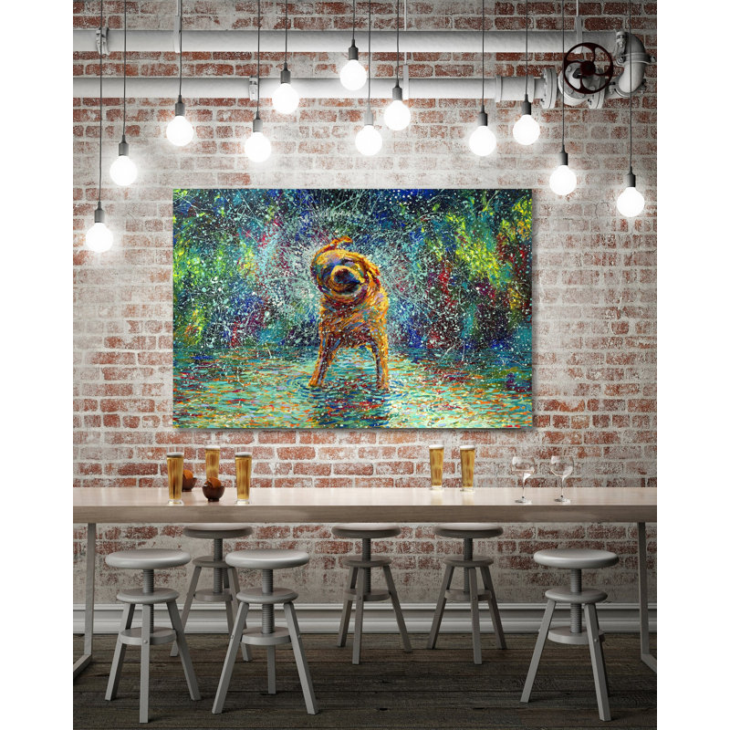 'Shakin' Jake' Wrapped Canvas Print on Canvas, 16" H x 24" W x 1.5" D