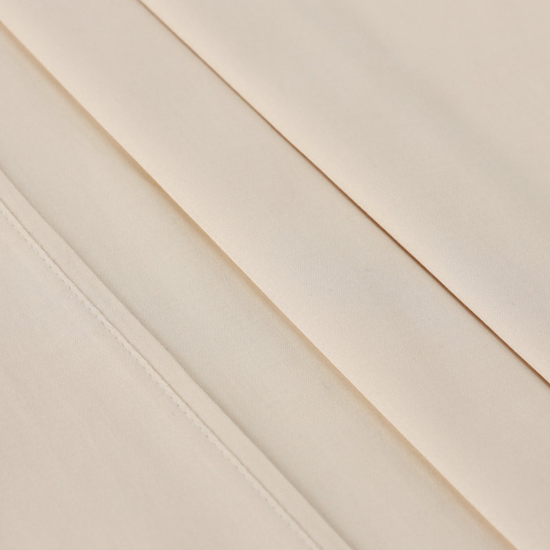 Twin Ivory Egyptian Cotton Deep Pocket Sheet Set