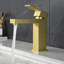 Robinet de salle de bain doré, robinet de salle de bain or brossé pour lavabo de salle de bain, robinet de salle de bain monotrou doré