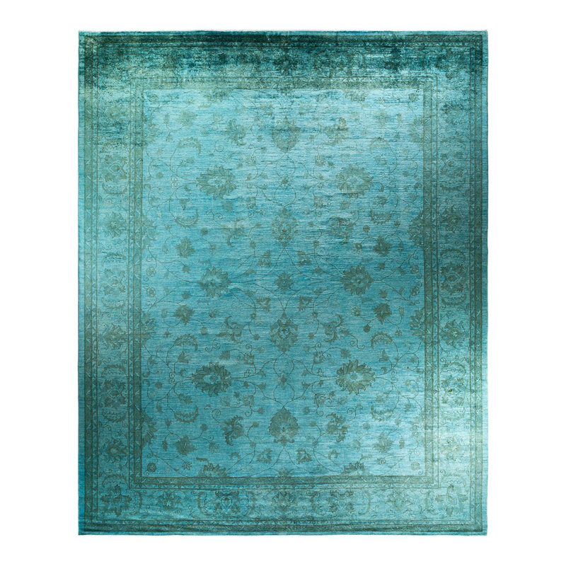 Anorak One-of-a-Kind 12' 0" X 14' 8" New Age Wool Area Rug Blue