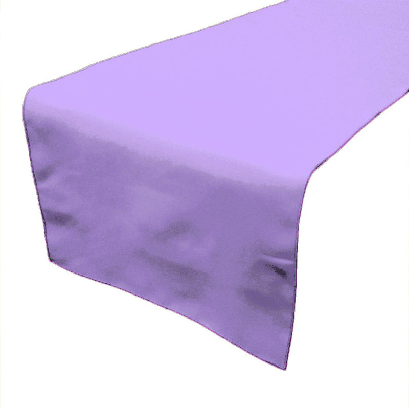 Ollig Rectangle Polyester Table Runnner, 108" x 24" , Lavender