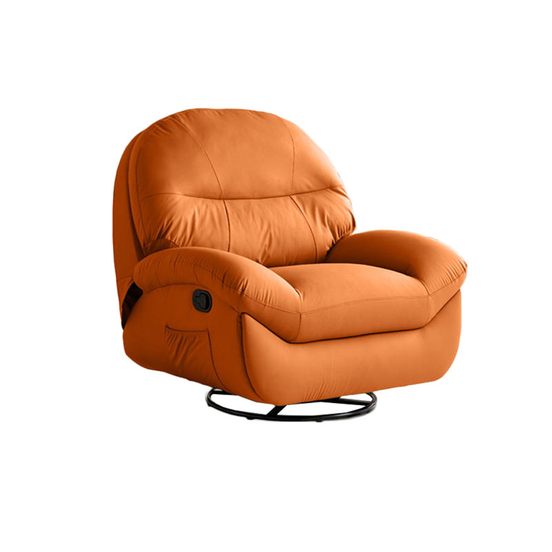Fauteuil inclinable en similicuir Nahlen, Orange