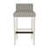 Gin Fizz Upholstered Stool with Solid Wood Frame