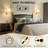 Battery Operated Wall Sconce Set of 2, 10000mAh Rechargeable Wall Sconces Battery Operated Light Dimmable Battery Powered Wall Lights with Gold Gooseneck for Bedroom, Living Room, Home Decor