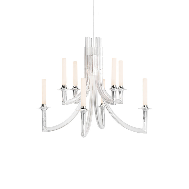 Khan 8 - Light LED Chandelier, Crystal