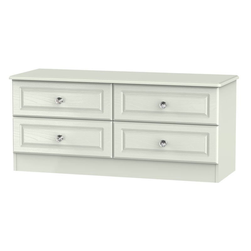 Fully Assembled Asphodèle 4 Drawer Chest, Kaschmir Ash