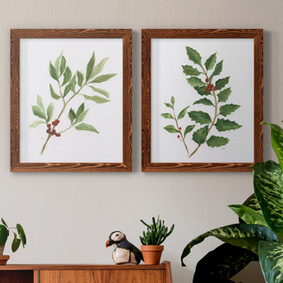 «Winter Botanical I», ensemble de 2 reproductions d'art