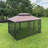 Outdoor Patio Gazebo Replacement Canopy,Double Tiered Gazebo Tent Roof Top Cover Only(Frame Not Include)-114653741