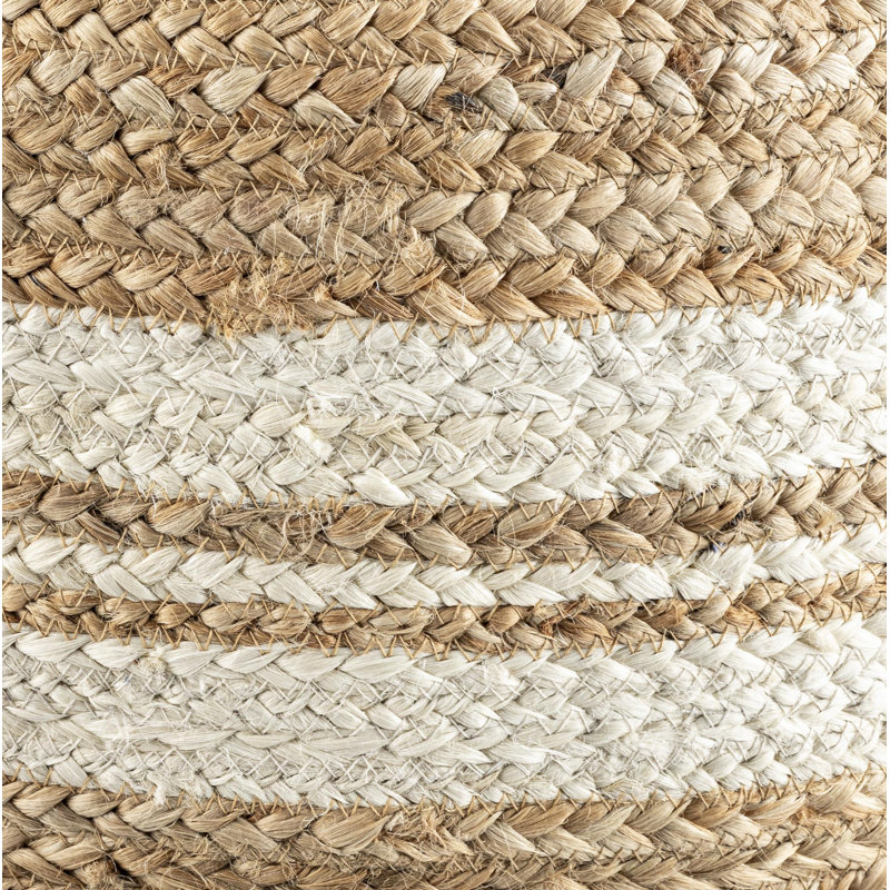 Repose-pieds Edyth Bennison, Jute blanc