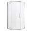 Cabine de douche à charnière demi-cadre sans cadre 341/8 "X 72", 5/16 po (8 mm), chrome-126402833