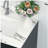 31 Inch Marble Vanity Top, Bathroom Vanity Top with Undermount Rectangular Middle Sink and 4" Height Backsplash