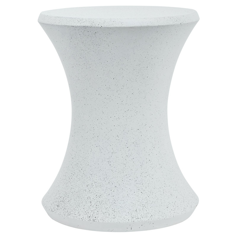 Table d'appoint Monolithe Modern, Blanc cassé