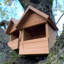 Large Wooden Robin Mounted Bird House