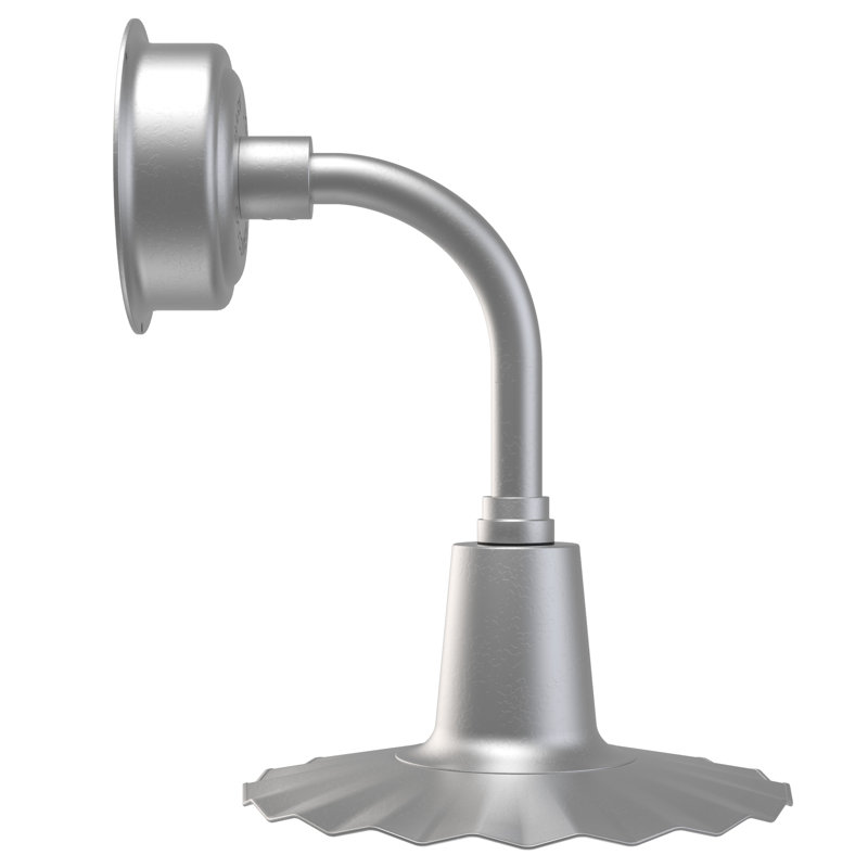 Iris Wall Light, Galvanized Silver