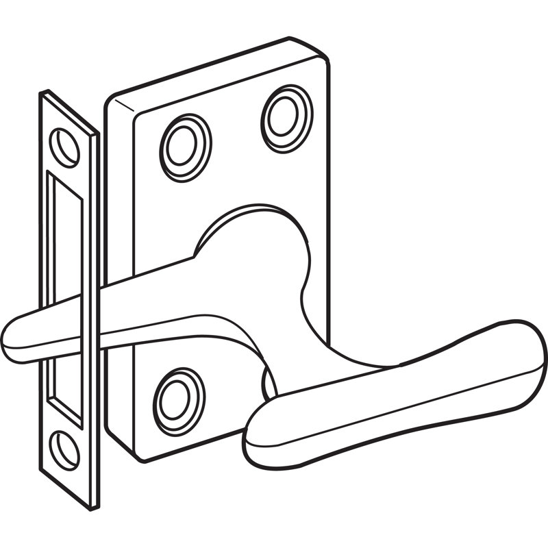 Prime-Line 1-7/8 in. Diecast and Steel Antique Brass Casement Window Sash Lock (Single Pack)