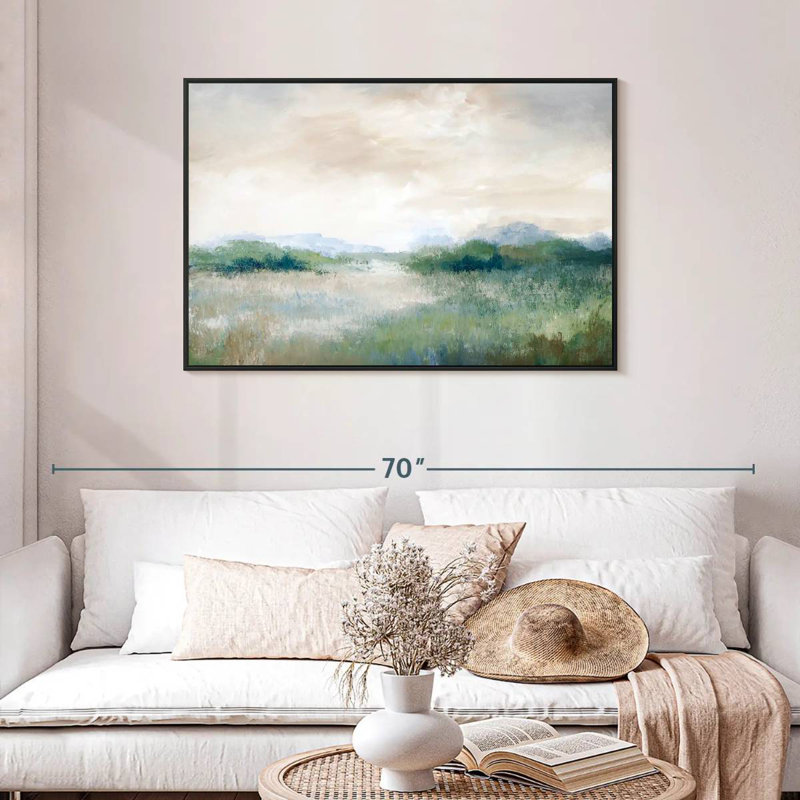 Calmer Vista, Cadre flottant noir, 43 po x 29 po