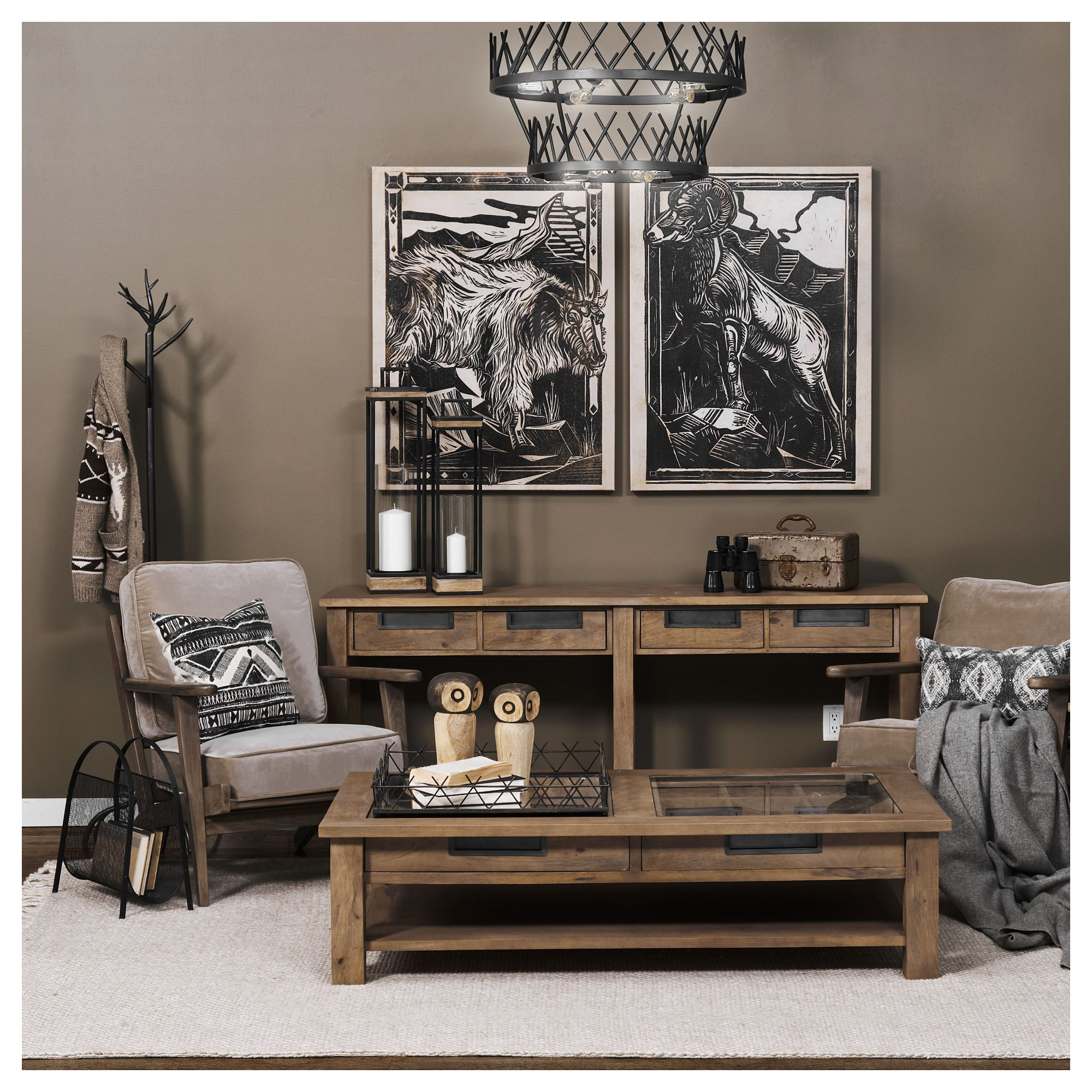 Roxy Upholstered Armchair, Light Olive Velvet