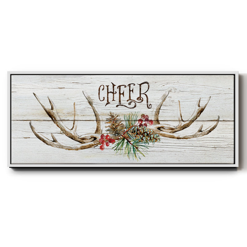 Rustic Cheer - toile encadrée, H 12 po x l 30 po