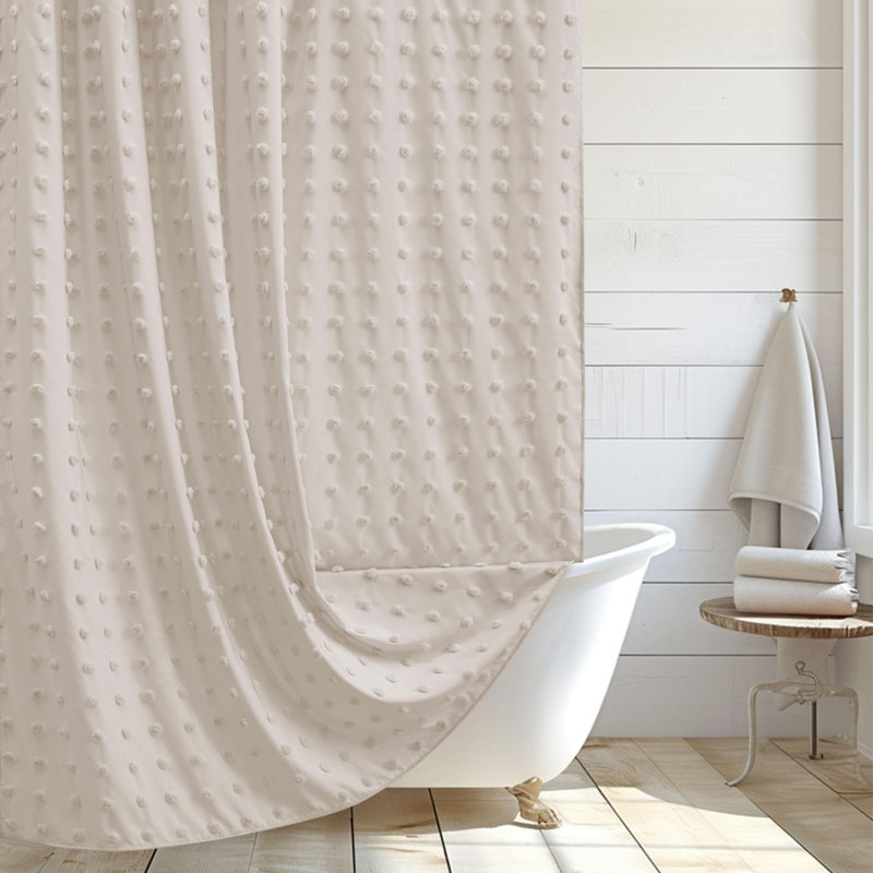 Rideau de douche, H 72 po x l 72 po, Blanc