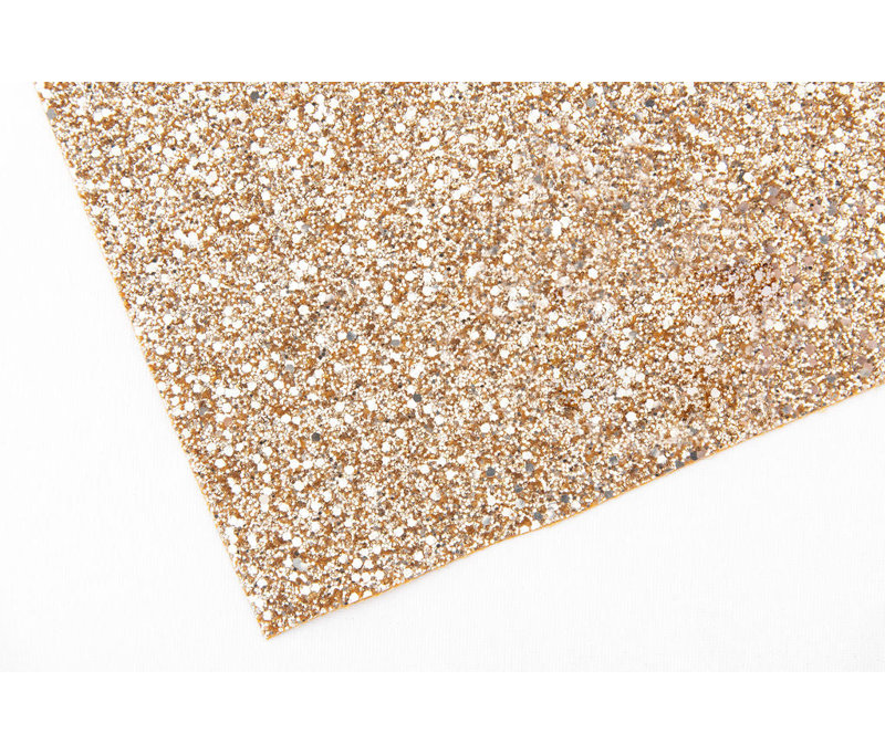 Papier peint doré à paillettes de 55 po de large - vendu à la verge d'or, Sand