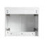 Meuble-lavabo 48 po avec lavabo en résine, portes à fermeture en douceur et armoire murale, montage flottant, blanc brillant, contreplaqué (emballage KD)-1208662716