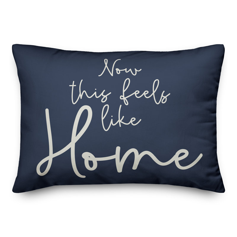 Housse de coussin rectangulaire d’extérieur Feels Like Home, Bleu