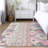 Machine Washable Indoor/Outdoor Chantille ACN1015 Pink Rug-2038899646