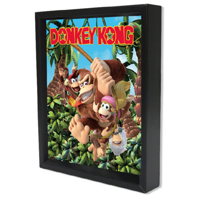 Art mural encadré Donkey Kong - Jungle Swing