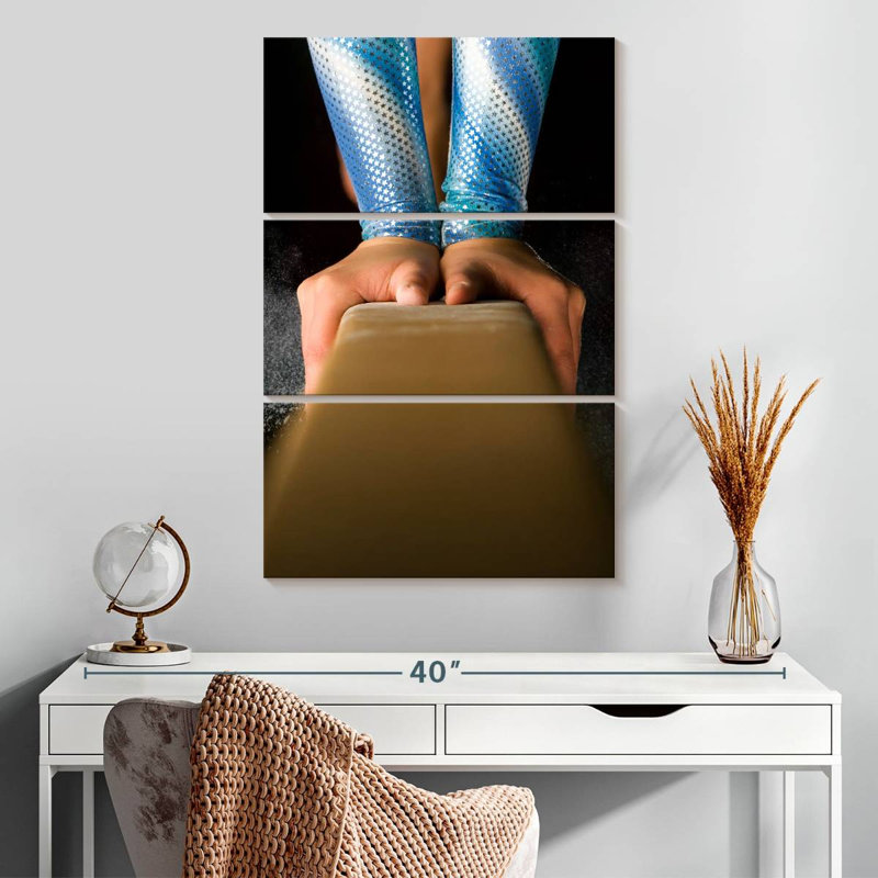 Sireci Balancing Female Gymnast, 32" H x 20" W