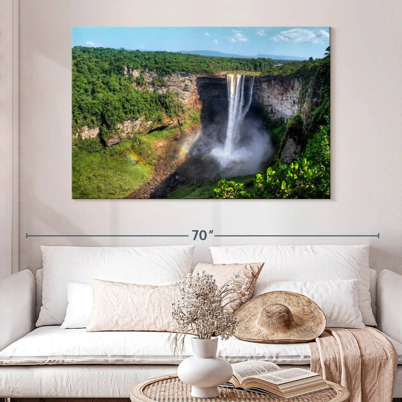 Alvord Guyana's Kaieteur Falls, 34" H x 51" W
