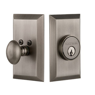 Nostalgic Warehouse Studio Plate Single Cylinder Deadbolt