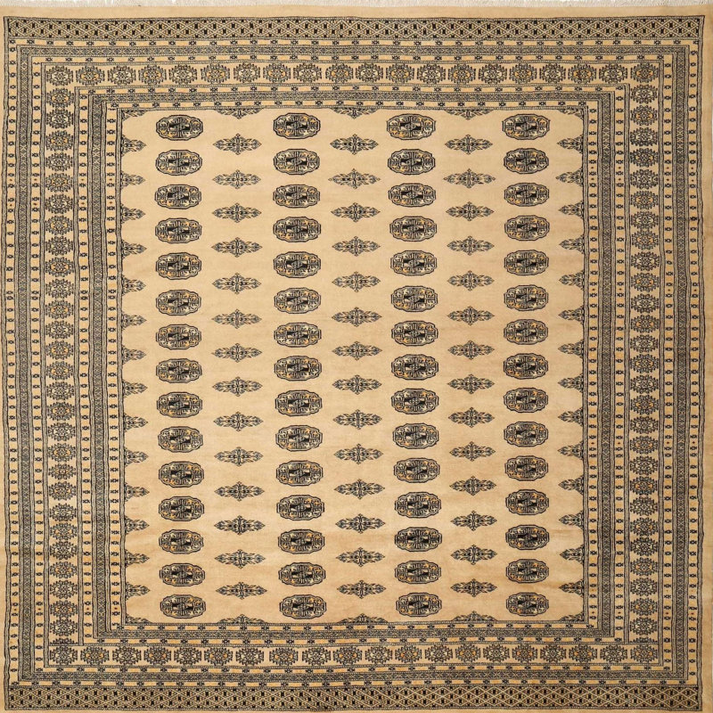 Tapis traditionnel beige / brun Ilona, Rond 5 pi