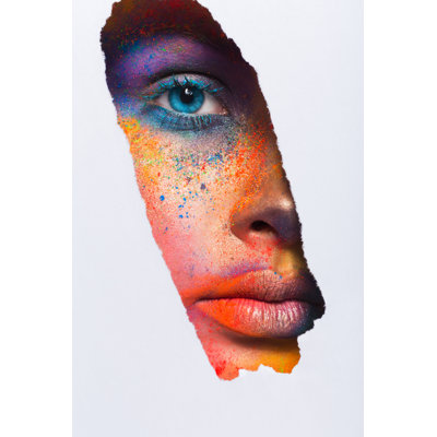 Face Of A Model by Prostock-Studio - Wrapped Canvas Print