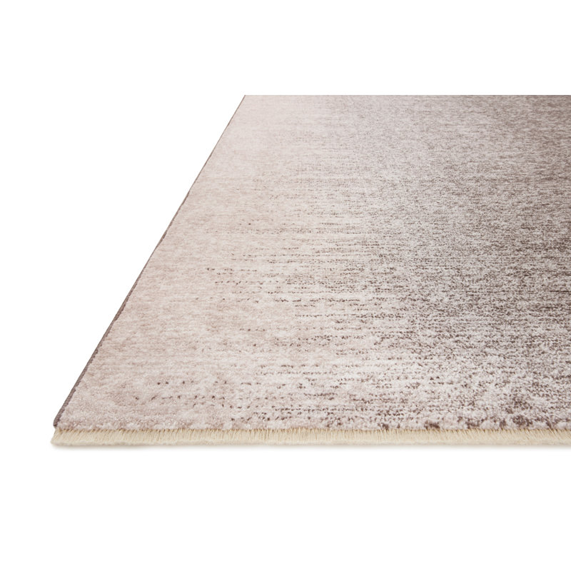 Vance Taupe and Ivory Abstract Polypropylene Area Rug