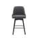 Orfield Modern Swivel Counter or Bar Height Upholstered Armless Bar Stool with Footrest in Wood
