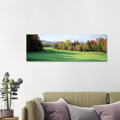New England Golf Course New England USA by Panoramic Images - Wrapped Canvas Panoramic Print