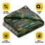 Camouflage / vert, housse de bâche très résistante 20 mil, imperméable, résistante aux rayons UV-103612132
