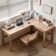 Recon Furniture TB5207369780994RF&Size L-Shaped Solid Wood Writing Desk ...